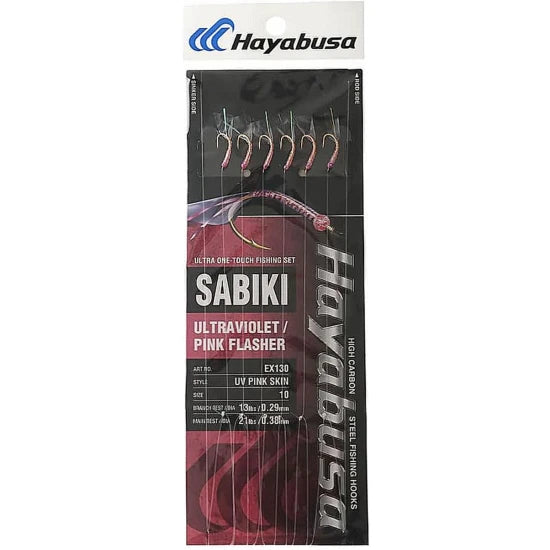 Taparine Scrumbie Hayabusa Sabiki, Ultraviolet Pink, Nr.6, 6 Carlige, 1buc/pac