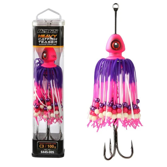 Teaser Nevis Bullet Head, 100g, Mov-roz-alb, 1buc/pac