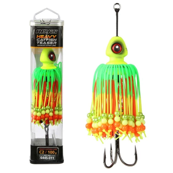Teaser Nevis Bullet Head, 100g, Verde-galben-portocaliu, 1buc/pac