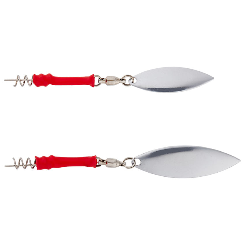 Teaser Savage Gear Screw-In Spinner S, Silver Red, 3buc/pac