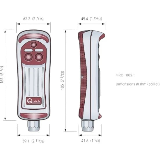 Telecomanda Cu Fir Quick Hrc, 2 Canale