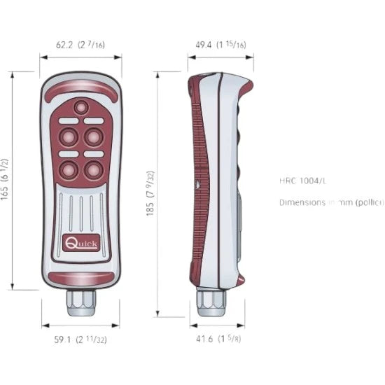 Telecomanda Cu Fir Quick Hrc, 4 Canale