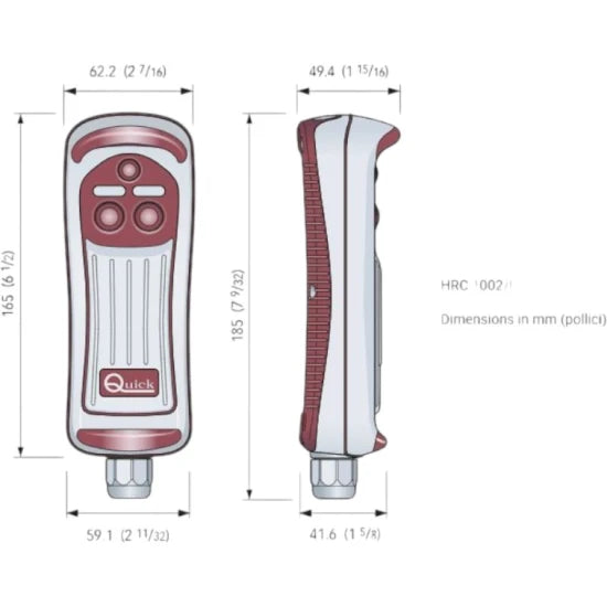 Telecomanda Cu Fir Quick Hrc Cu Led, 2 Canale