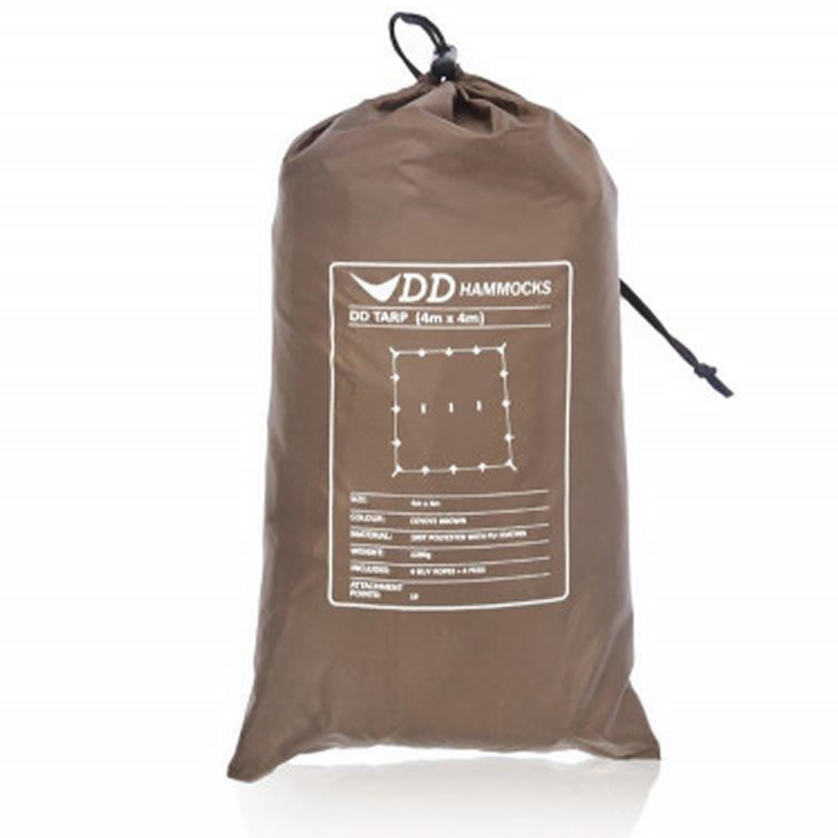 Tenda DD Hammocks Prelata Coyote Brown, 4mx4m
