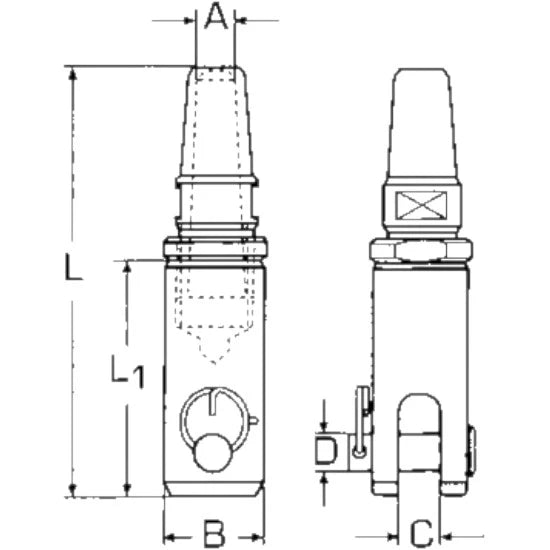 Terminal Tip Furca Aquinox A4 Cu Con, 10mm