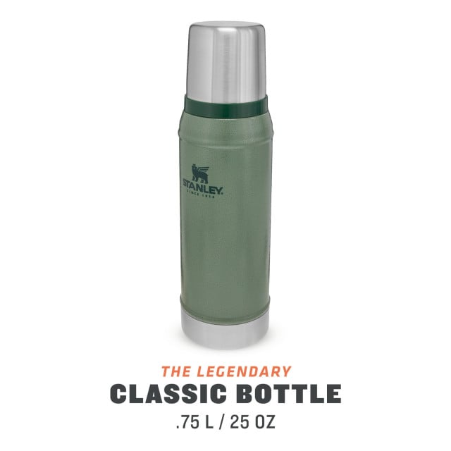 Termos Stanley The Legendary Classic Bottle Small Hammertone Green 0.75L