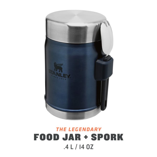 Termos mancare cu tacam Stanley The Legendary Food Jar + Spork Nightfall 0.4 l