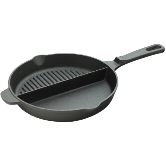 Tigaie Cattara Din Fonta Doua Compartimente Grill - Tt13061, 25cm
