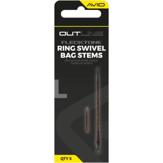 Tije Plumb Avid Outline Fleck Tone Bag Stem Ring Swivel Long, 5buc/pac