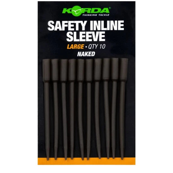 Tije Plumb Korda Safety Inline Sleeve Naked, Large, 10buc/pac