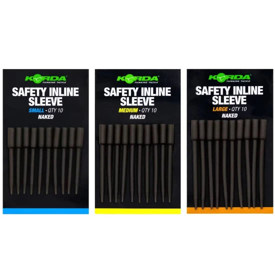 Tije Plumb Korda Safety Inline Sleeve Naked, Large, 10buc/pac