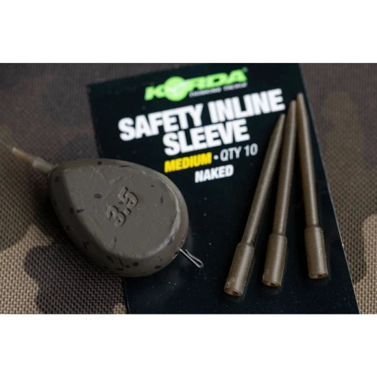 Tije Plumb Korda Safety Inline Sleeve Naked, Small, 10buc/pac