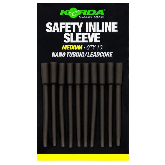 Tije Plumb Korda Safety Inline Sleeve Nano Tubing/leadcore, Medium, 10buc/pac