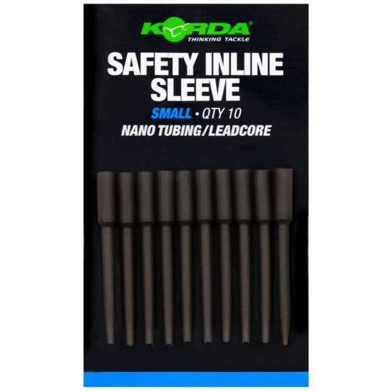 Tije Plumb Korda Safety Inline Sleeve Nano Tubing/leadcore, Small, 10buc/pac