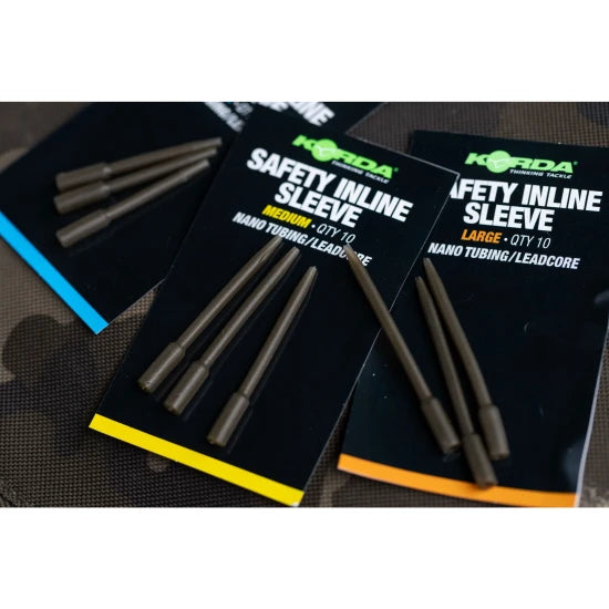 Tije Plumb Korda Safety Inline Sleeve Nano Tubing/leadcore, Small, 10buc/pac