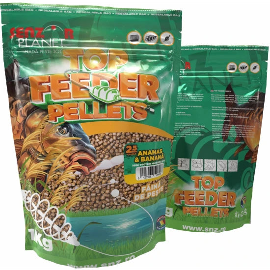 Top Feeder Senzor Pelletes, Ananas Banana, 2.5mm, 1kg