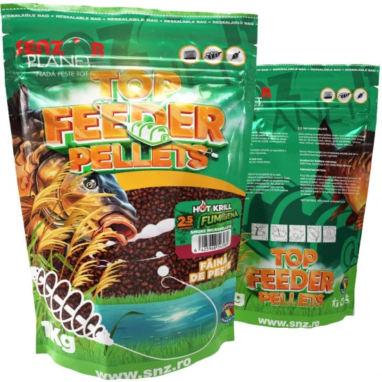 Top Feeder Senzor Pelletes Fumigena Hot Krill, 2.5mm, 1kg