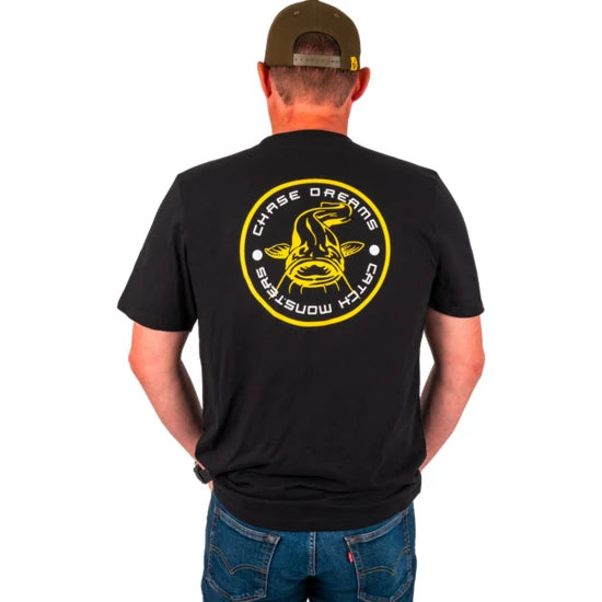 Tricou Black Cat Black Tee Chase Dreams, Marime L