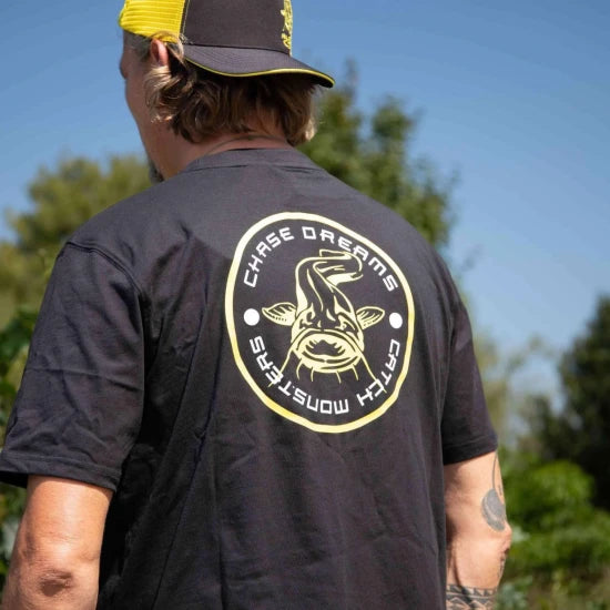 Tricou Black Cat Black Tee Chase Dreams, Marime M