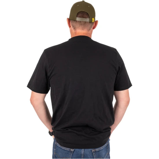 Tricou Black Cat Black Tee Distressed Logo, Marime S