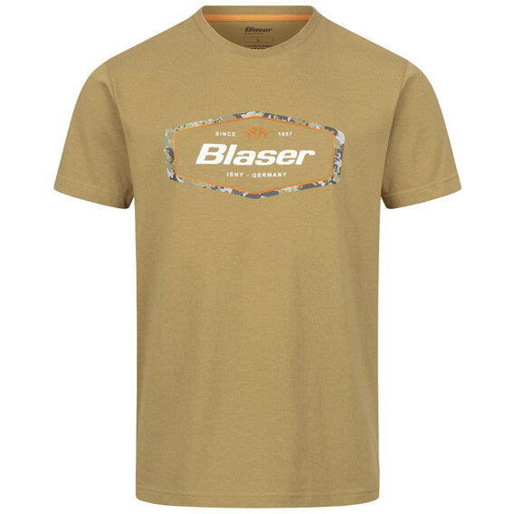 Tricou BLASER Badge T 24, Dull Gold, Marime XL