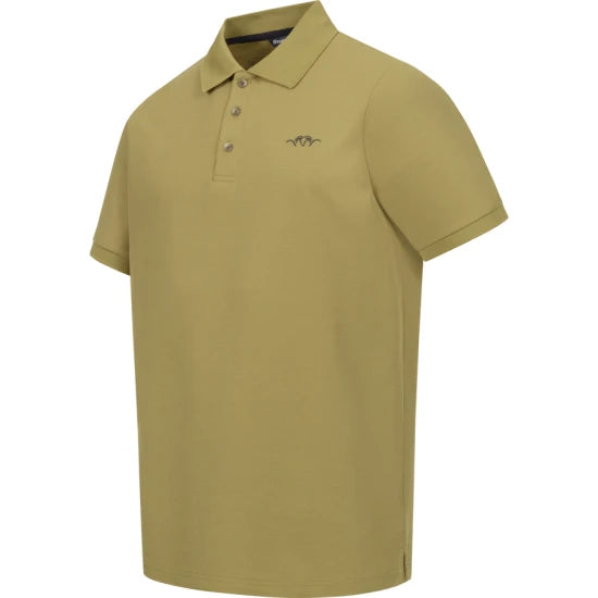 Tricou Blaser Polo Solid 25 Dull Gold, Marimea M