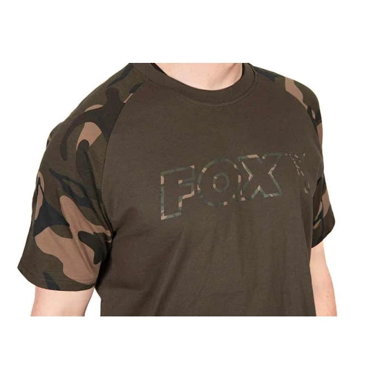 Tricou Fox Outline T-shirt, Khaki Camo Marime M