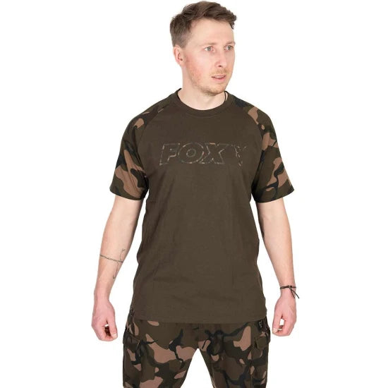 Tricou Fox Outline T-shirt, Khaki Camo Marime S