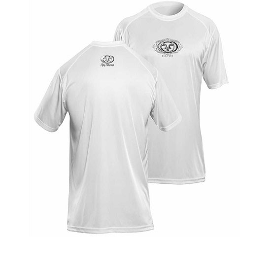 Tricou Flying Fisherman Logo Performance Tee White Tee M