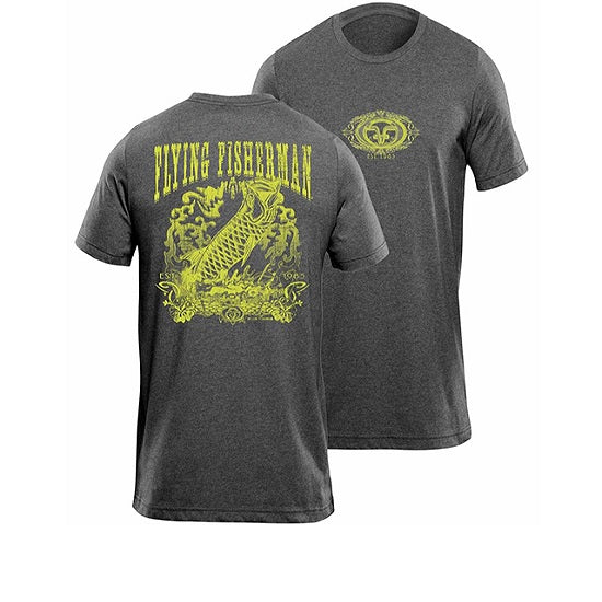 Tricou Flying Fisherman Tarpon Outlaw Deep Heather Tee M