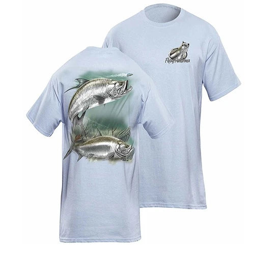 Tricou Flying Fisherman Tarpon White Tee Xxl