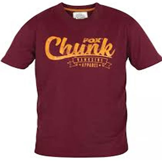 Tricou Fox Chunk Burgundy And Orange - S