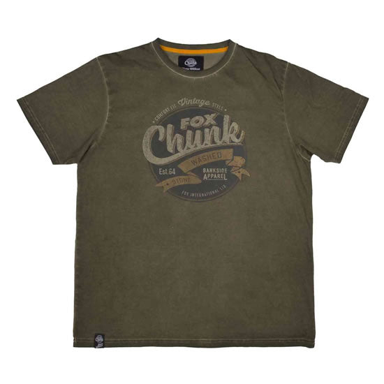 Tricou Fox Chunk Stonewash Khaki - S