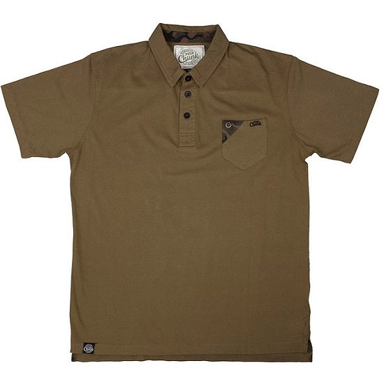 Tricou Fox Chunk Stonewash Polo Khaki Marimea XL