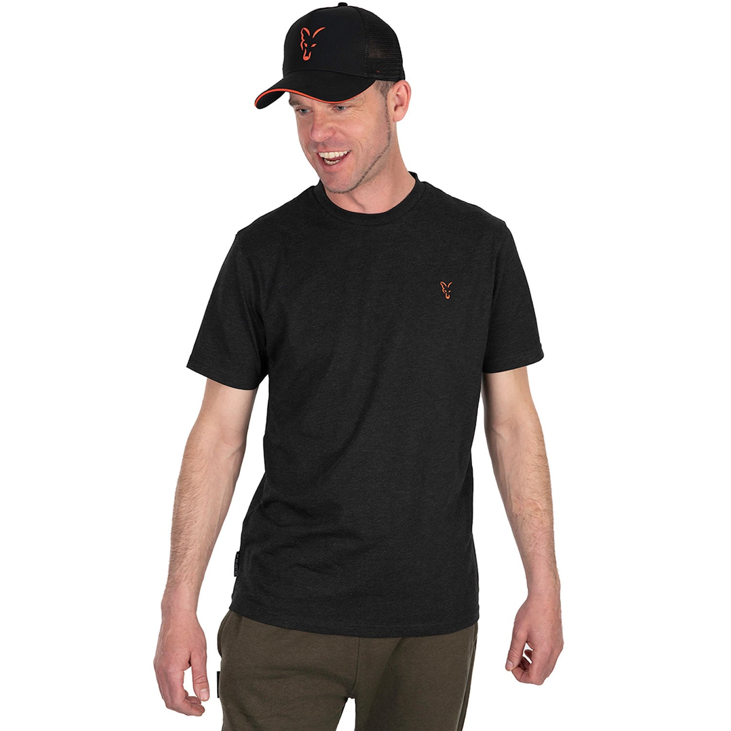 Tricou Fox Collection T Black &amp; Orange, Marime 2XL