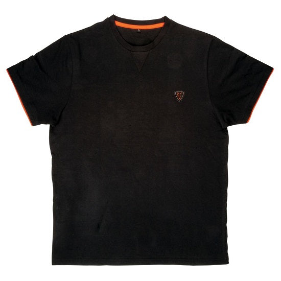 Tricou Fox Cotton Black Orange Marimea S