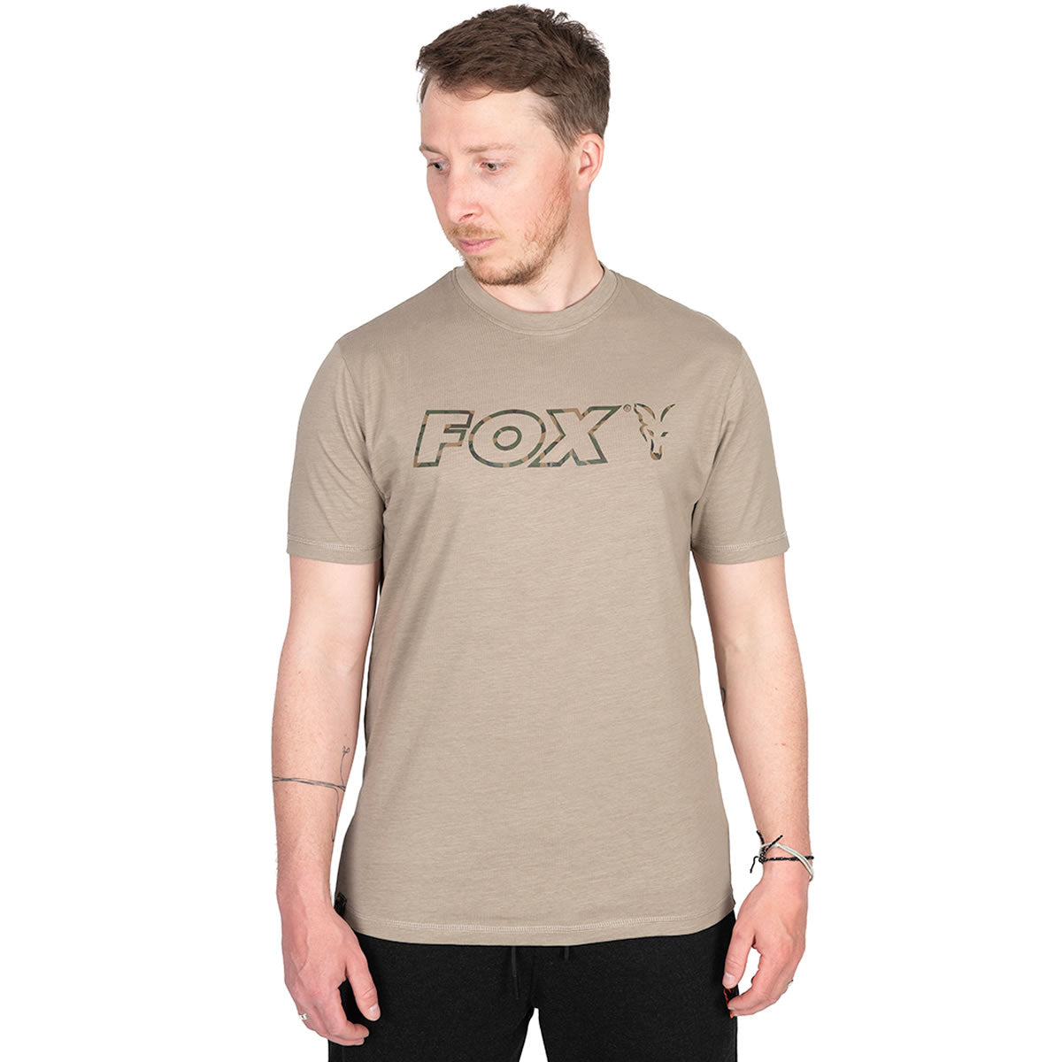 Tricou Fox Ltd LW Khaki Marl T-Shirt, Marime S