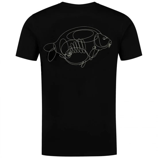 Tricou Korda One Liner Tee Black, Marimel