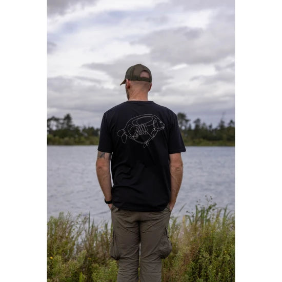 Tricou Korda One Liner Tee Black, Marimel