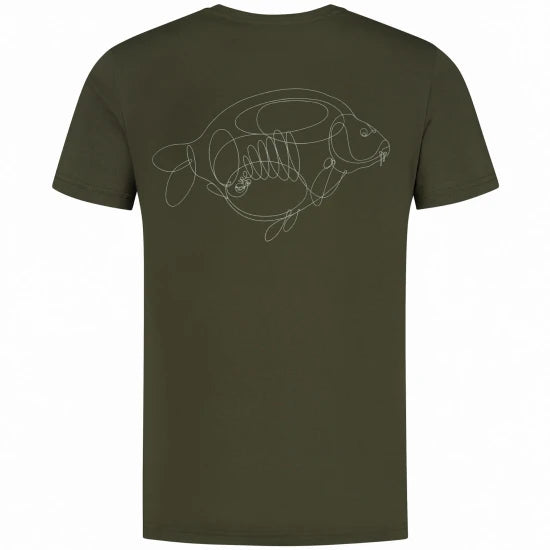 Tricou Korda One Liner Tee Olive, Marime L