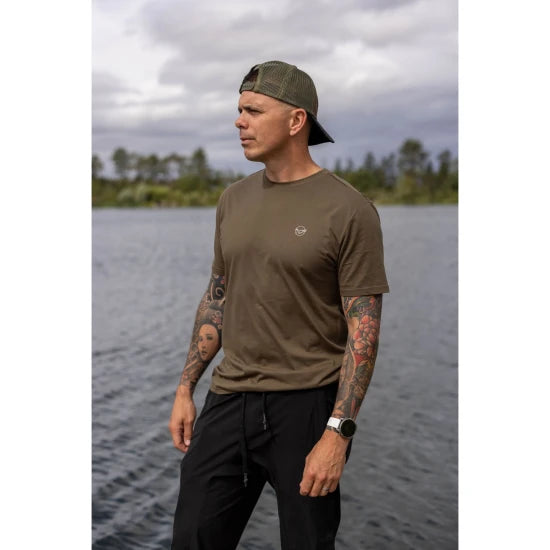 Tricou Korda One Liner Tee Olive, Marime M