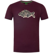 Tricou Korda Outline Tee, Burgundy , Marime L