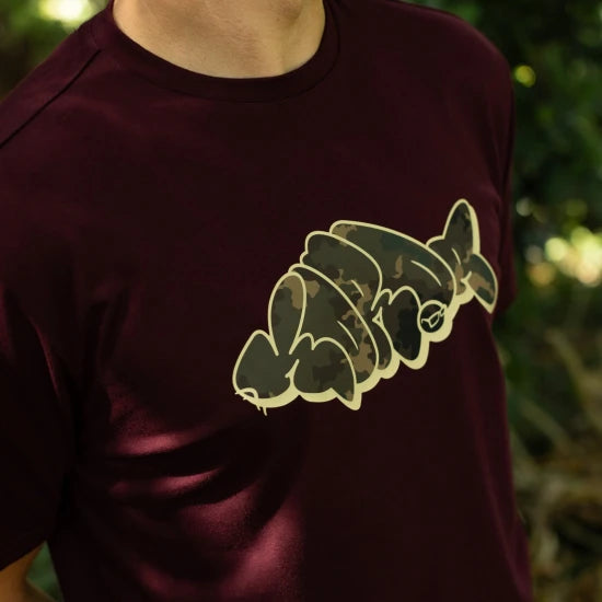 Tricou Korda Outline Tee, Burgundy , Marime M