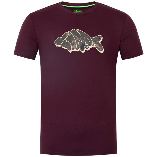 Tricou Korda Outline Tee, Burgundy , Marime S