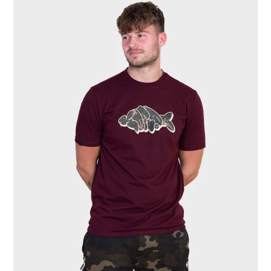 Tricou Korda Outline Tee, Burgundy , Marime S
