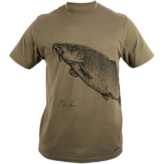 Tricou Korum Classic Barbel T-shirt, Kaki, Marime Xl
