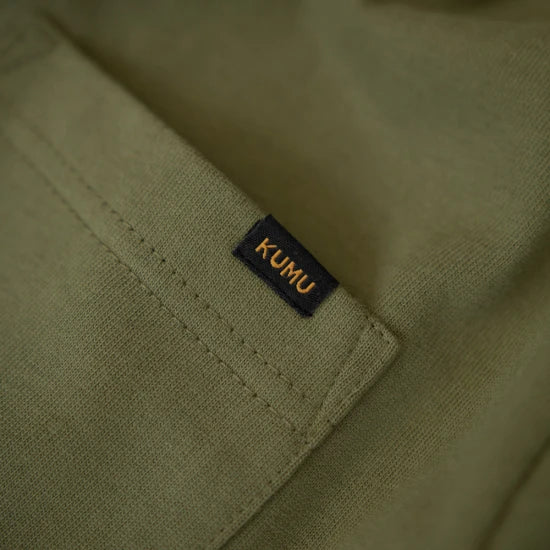 Tricou Kumu Heavyweight Pocket Kaki, Marime L