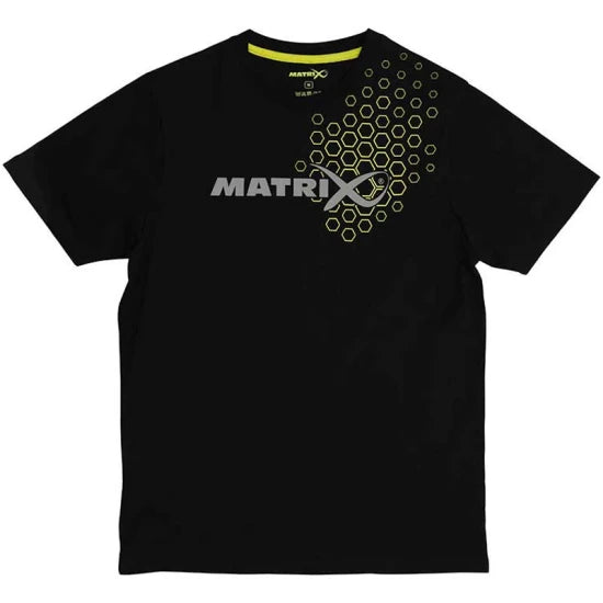 Tricou Matrix Hex Print T-shirt, Black, Marime L