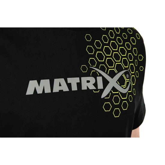 Tricou Matrix Hex Print T-shirt, Black, Marime S