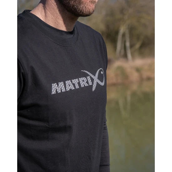 Tricou Matrix Large Fade T-shirt, Black/grey, Marime L